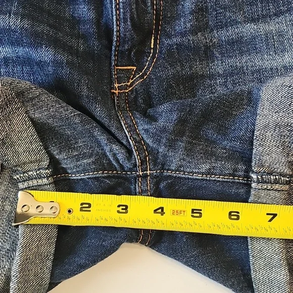 American Eagle  Women's Blue Denim‎ Shorts Size 4 - Picture 8 of 9